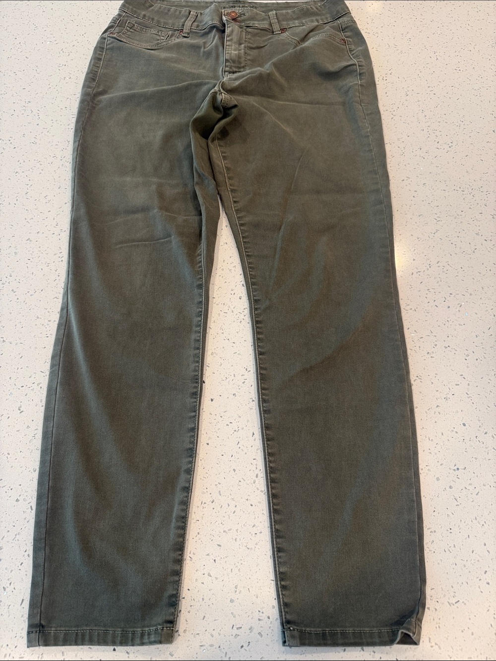 Maurice’s army green high-rise skinny jeans